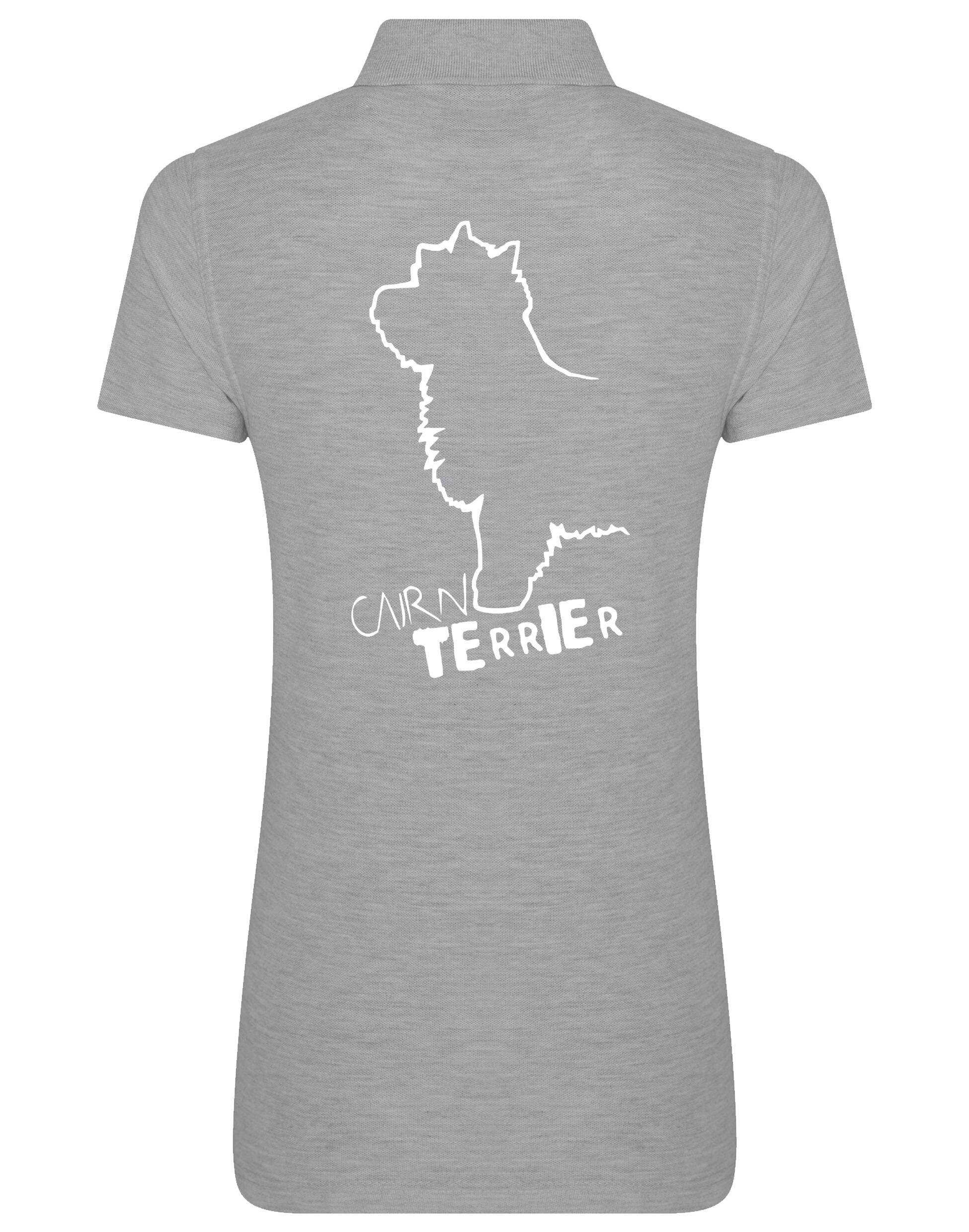 Women’s Cotton Polo with Cairn Terrier Dog Breed Design – A Must-Have for Cairn Terrier Enthusiasts
