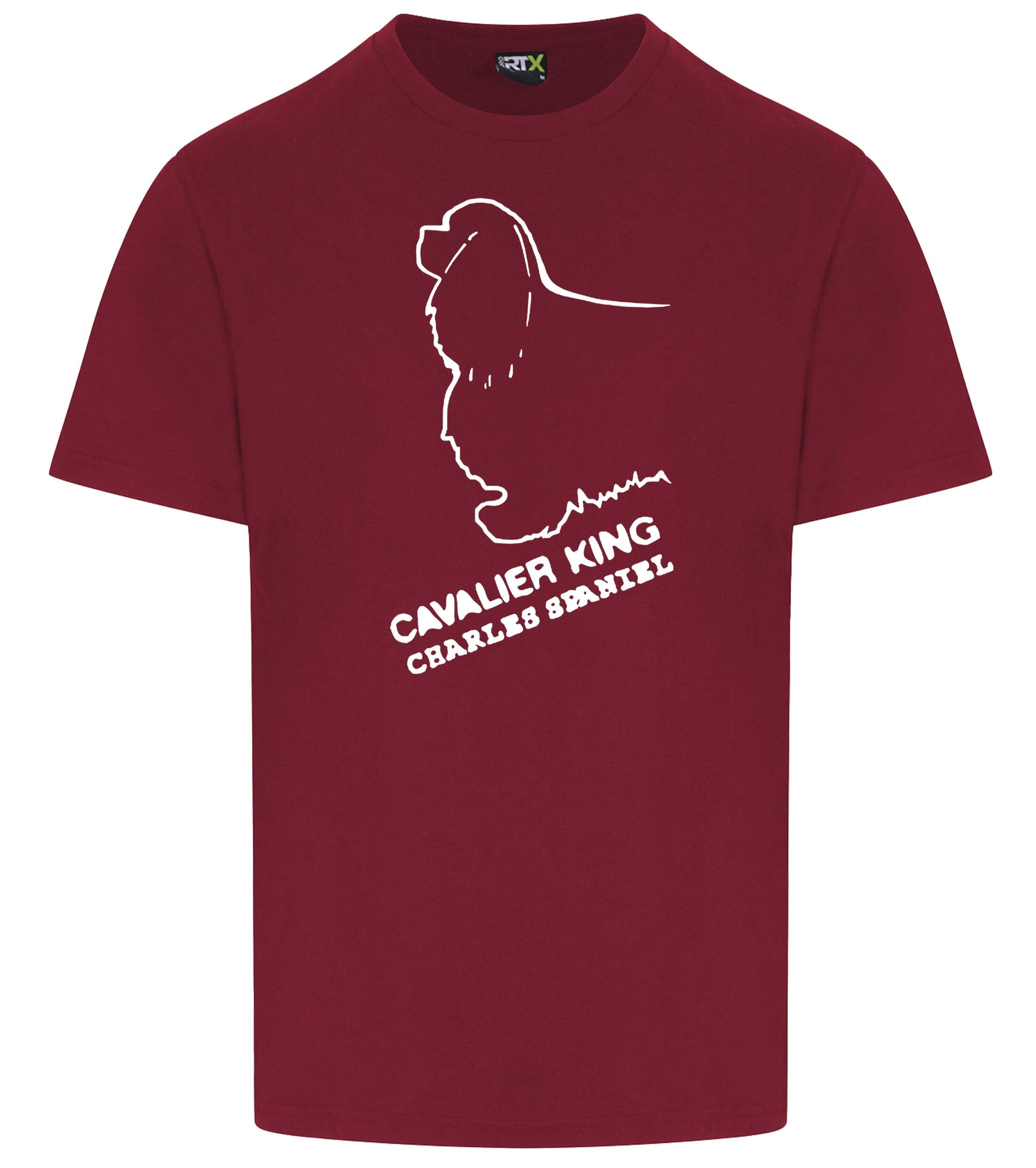 Unisex Roundneck T-shirt with Cavalier King Charles Spaniel Dog Breed Design – Style for Every Cavalier Fan