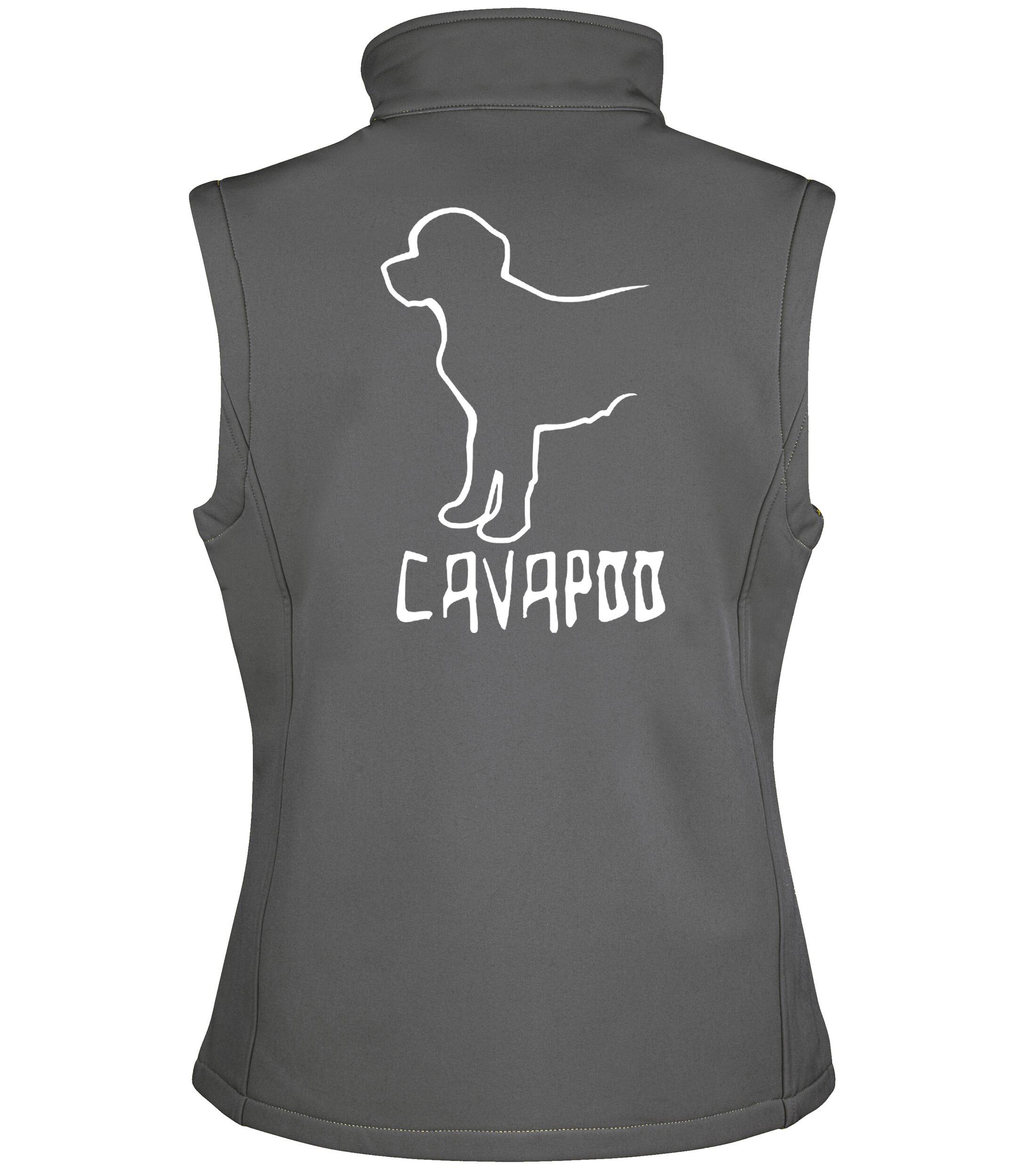 Cavapoo Dog Breed Design Women’s Softshell Gilet – Style Meets Functionality