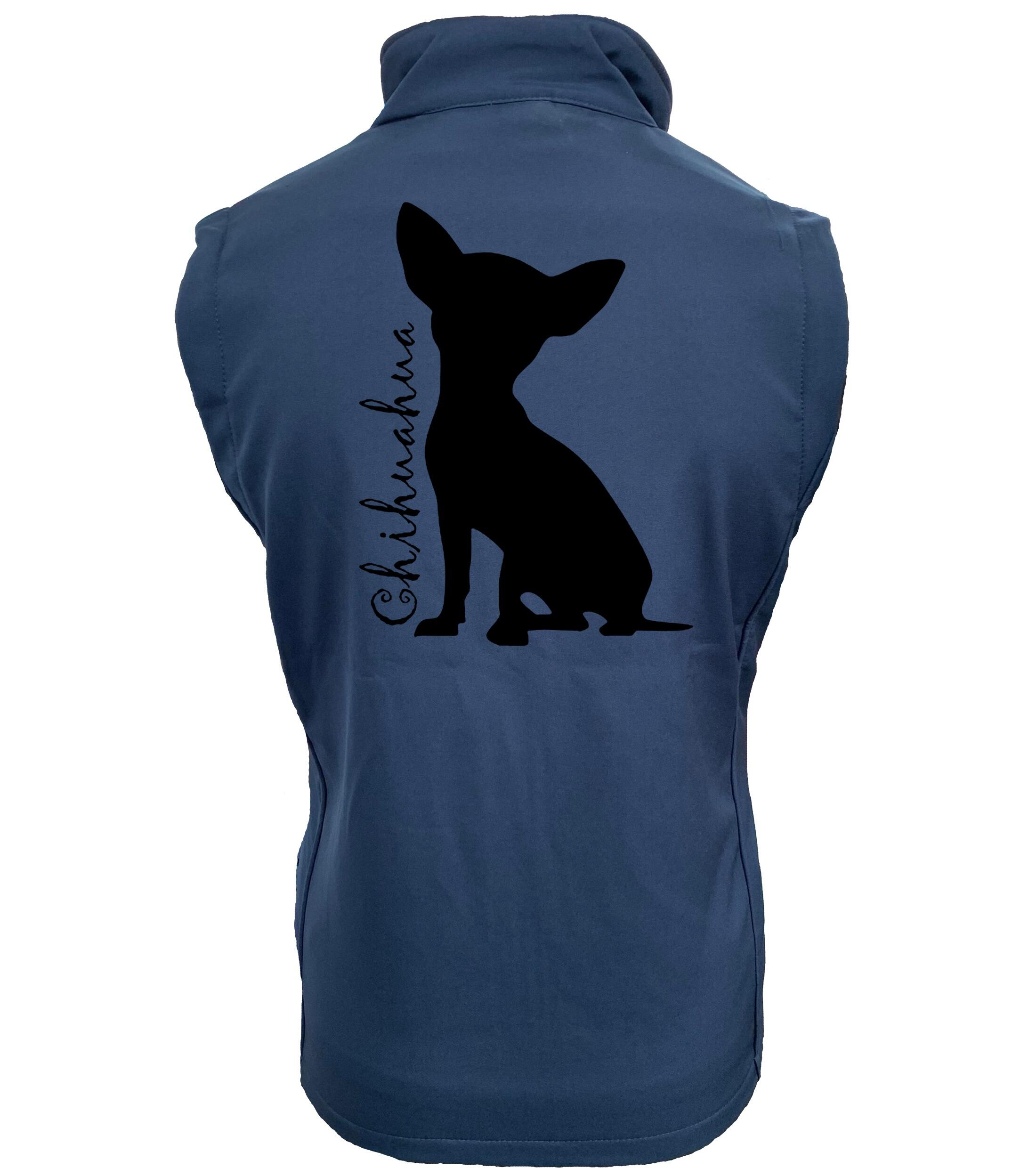Unisex Softshell Jacket with Chihuahua Silhouette Design – Ideal Outdoor Companion for Chihuahua Lovers
