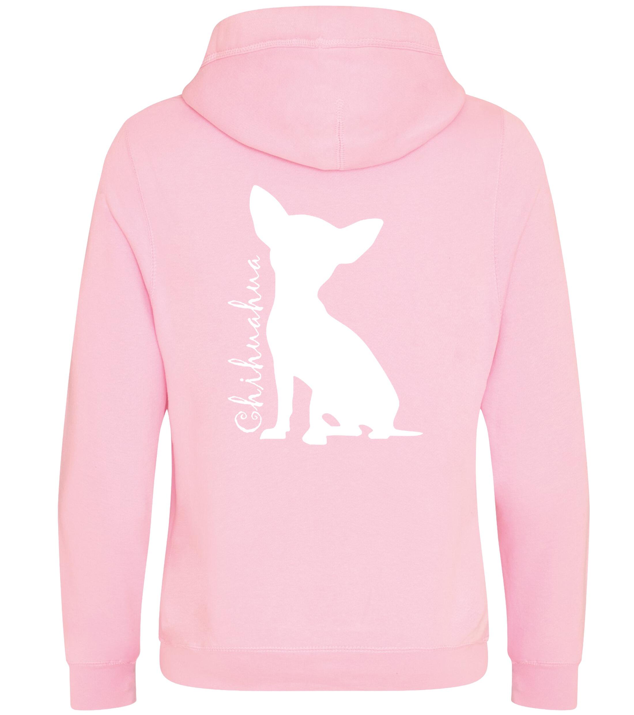 Unisex Crossneck Pullover Hoodie with Chihuahua Silhouette Design – A Must-Have for Chihuahua Lovers