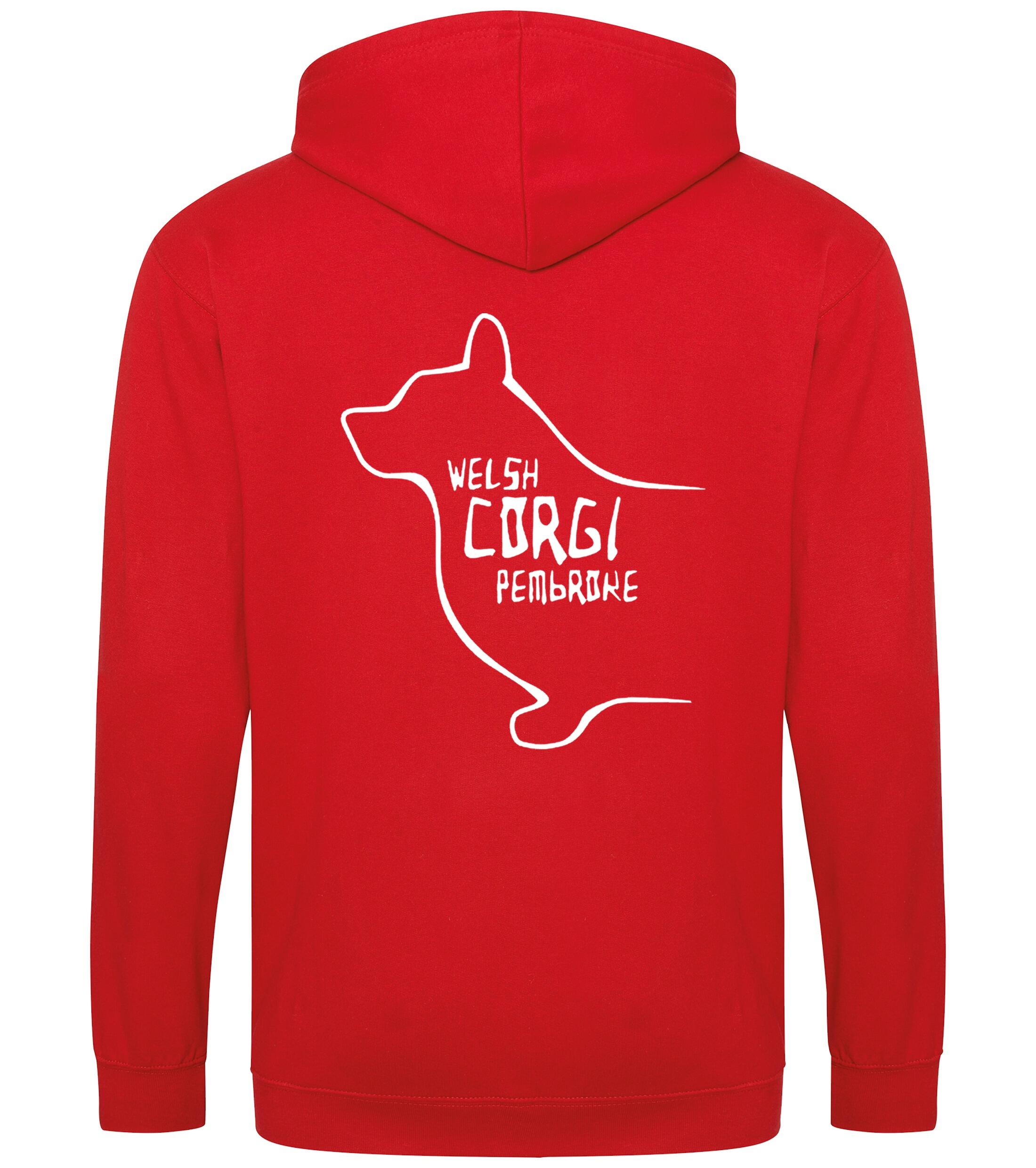 Corgi Pembroke (Welsh) Dog Breed Design Zipped Hoodie – Comfort, Style, and Corgi Pride