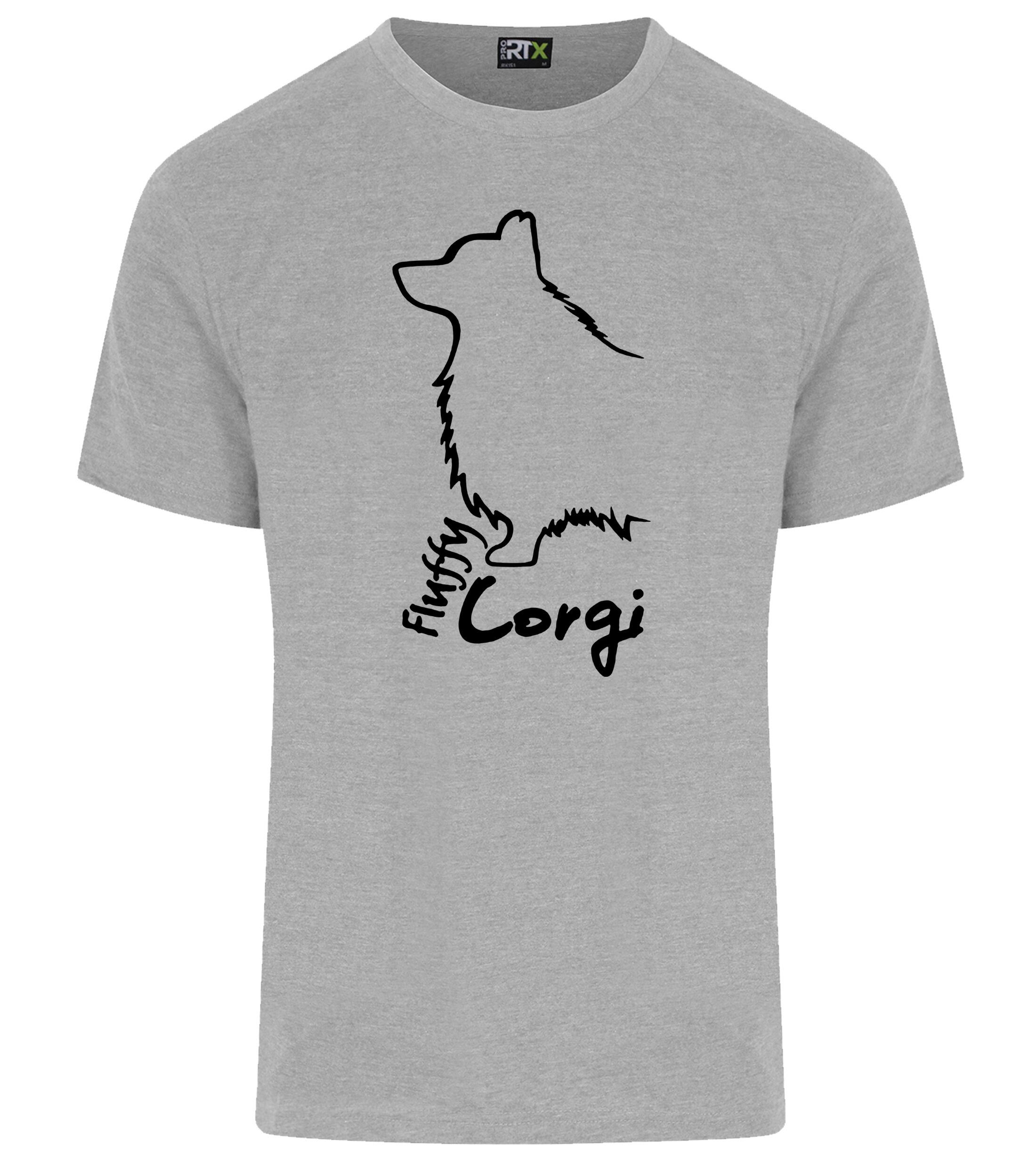 Unisex Roundneck T-shirt with Corgi Fluffy Dog Breed Design – Perfect for Corgi Fluffy Fans