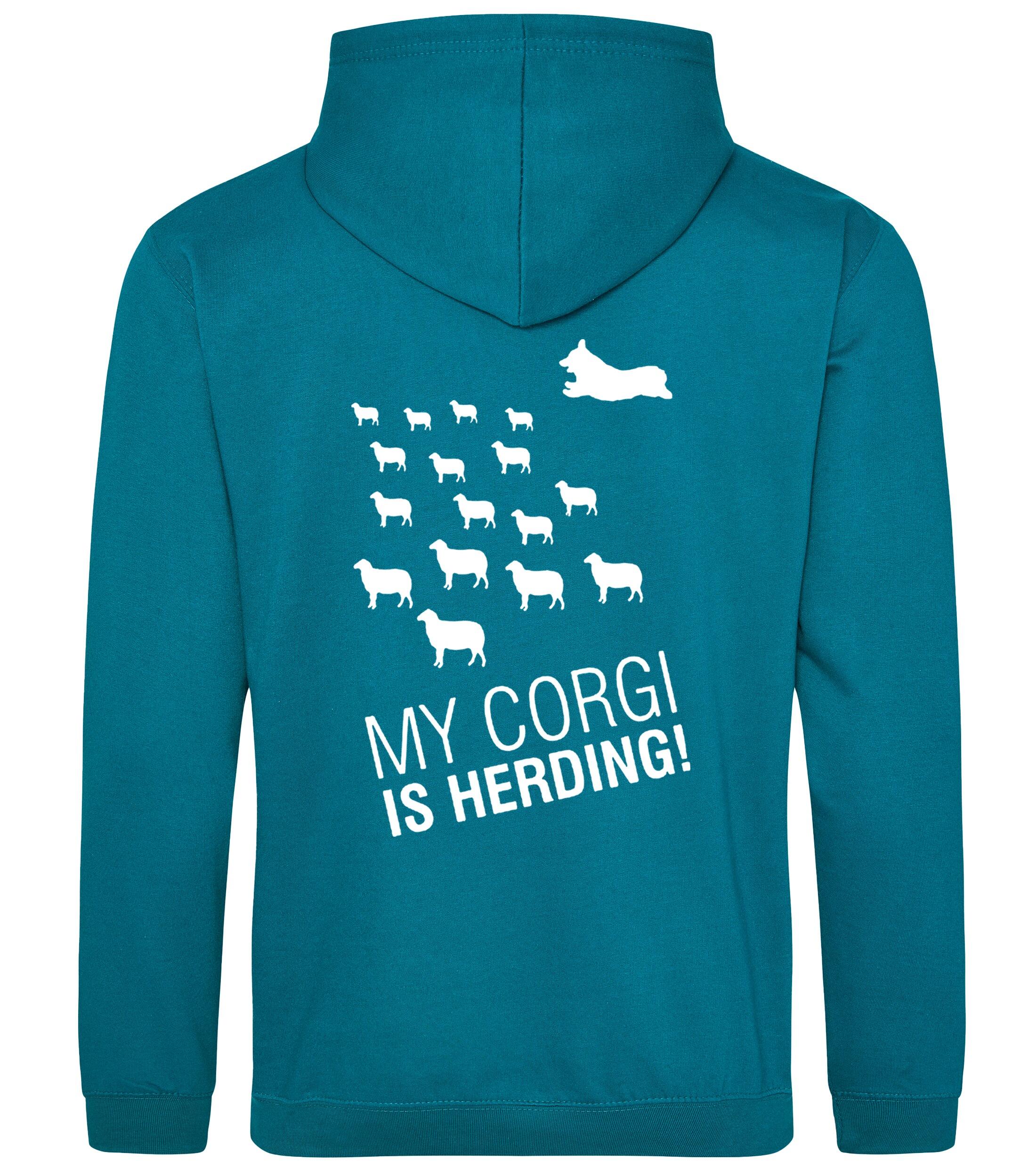 Pullover Hoodie with Corgi Herding Dog Breed Design – Cozy Style for Corgi Herding Fans