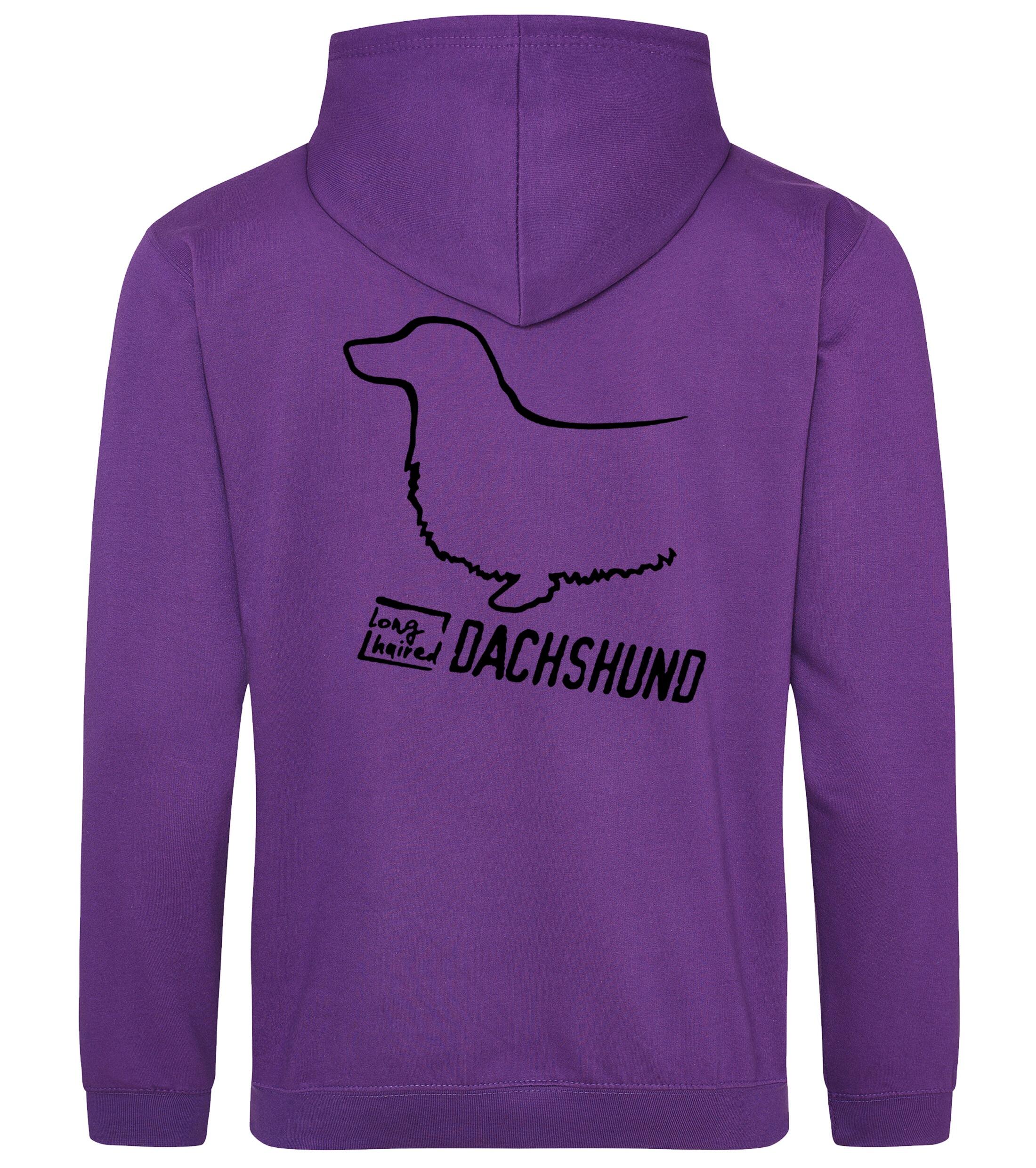 ​​Dachshund (Longhaired) Dog Breed Design Pullover Hoodie – Cozy & Stylish for Dachshund Lovers