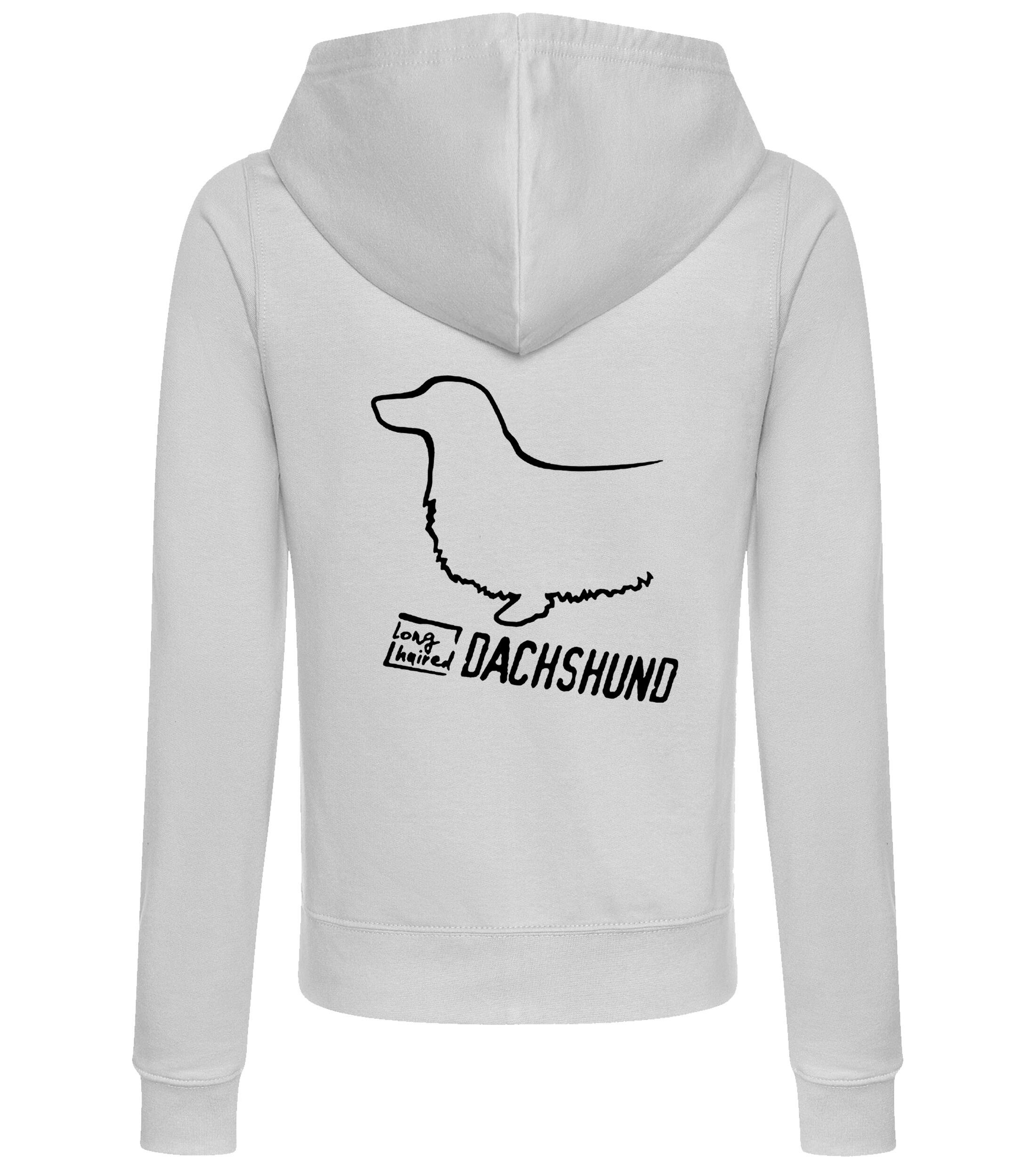 Dachshund (Longhaired) Dog Breed Women’s Zipped Hoodie – Cozy & Stylish for Dachshund Lovers