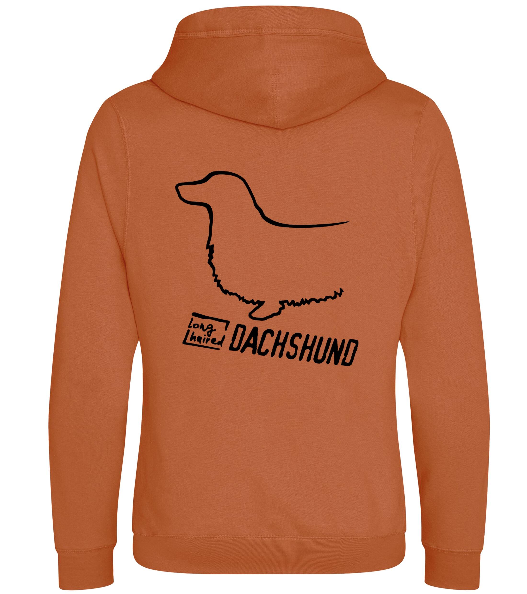 Dachshund (Longhaired) Dog Breed Design Unisex Crossneck Pullover Hoodie Showcase Your Passion for Dachshunds (Longhaired)