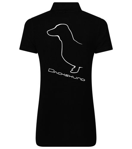 Dachshund (Smooth) Dog Breed Design Women’s Cotton Polo – Style for Dachshund Enthusiasts