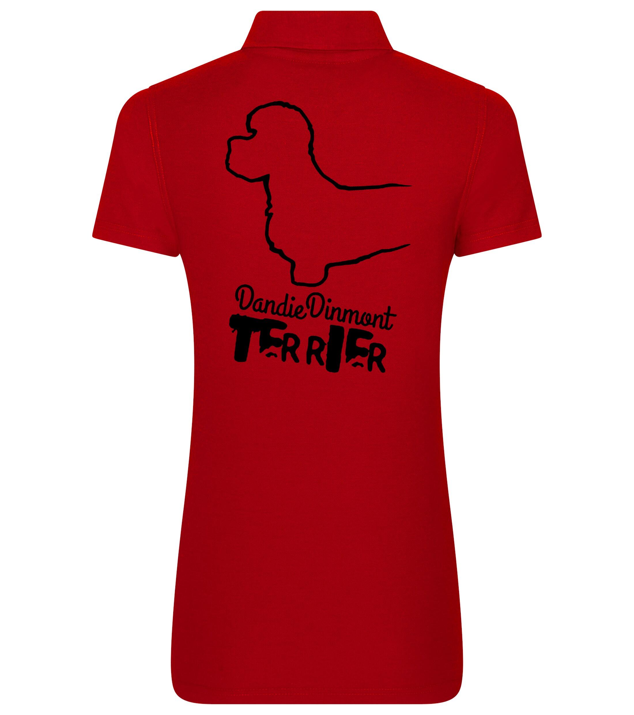 Dandie Dinmont Terrier Women’s Cotton Polo – Elegance for Dandie Dinmont Enthusiasts