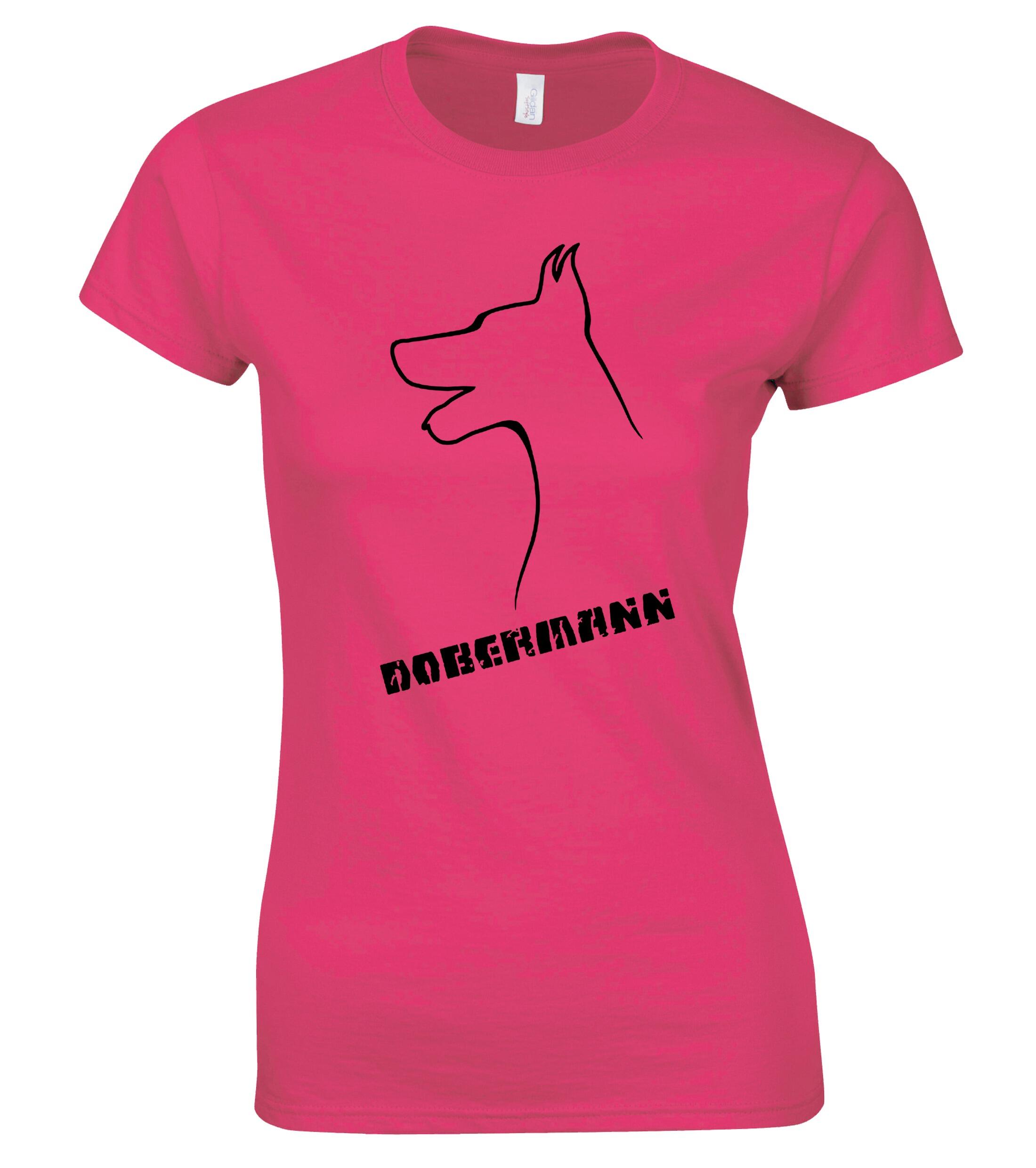 Dobermann (Head) Women’s Roundneck T-Shirt – Celebrate Your Passion in Style