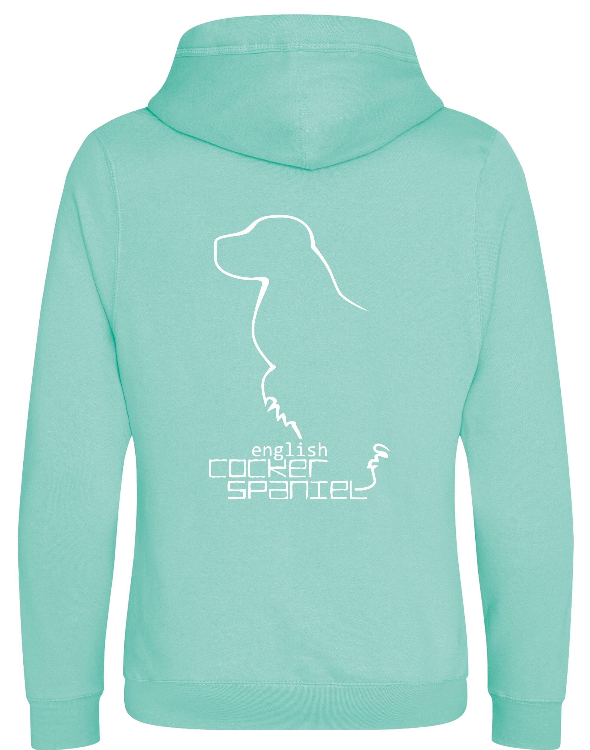 Unisex Crossneck Pullover Hoodie with English Cocker Spaniel Design – A Must-Have for Spaniel Fans