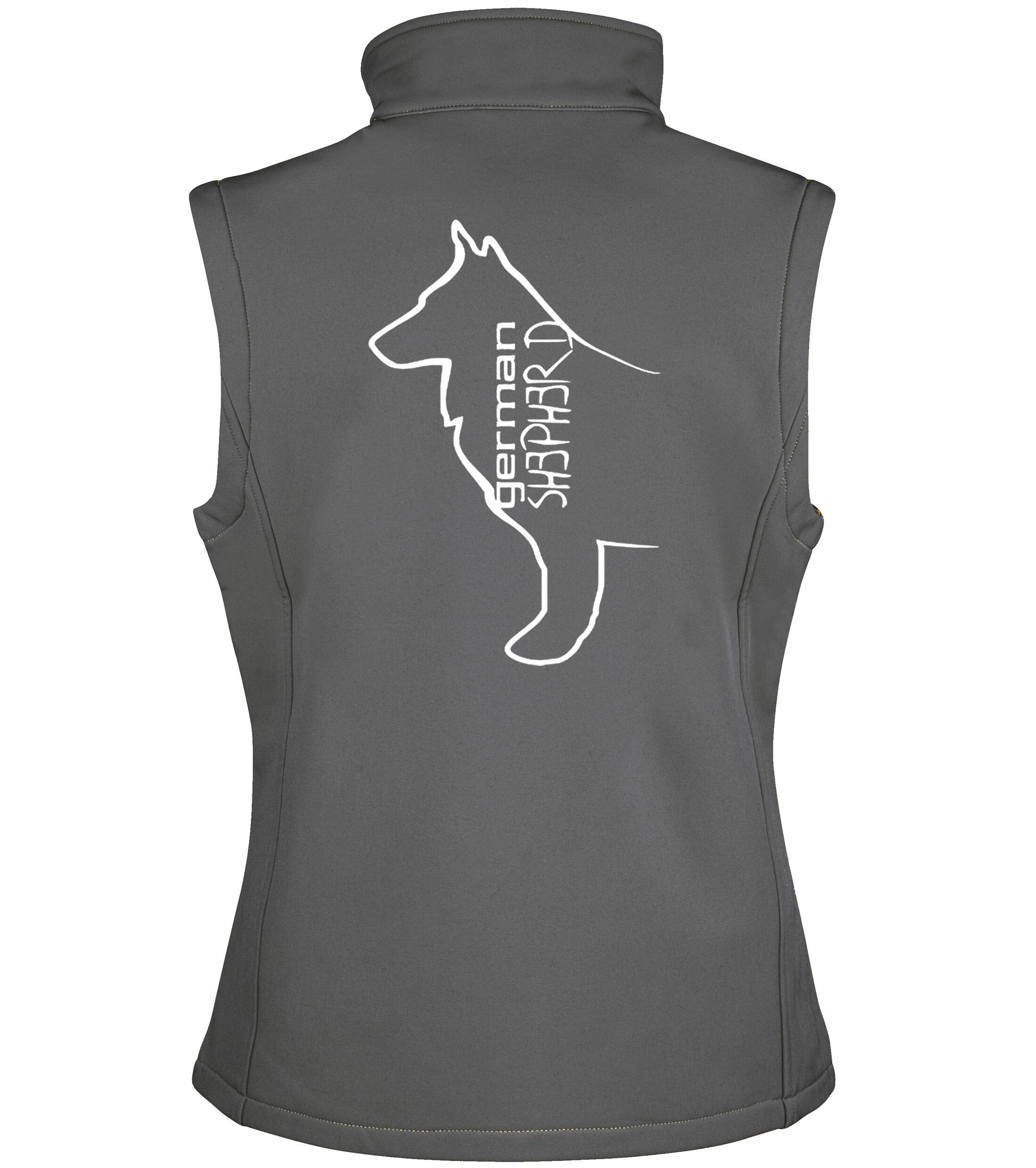 German Shepherd Unisex Softshell Jacket (Outline Design) – Your Perfect Outdoor Companion