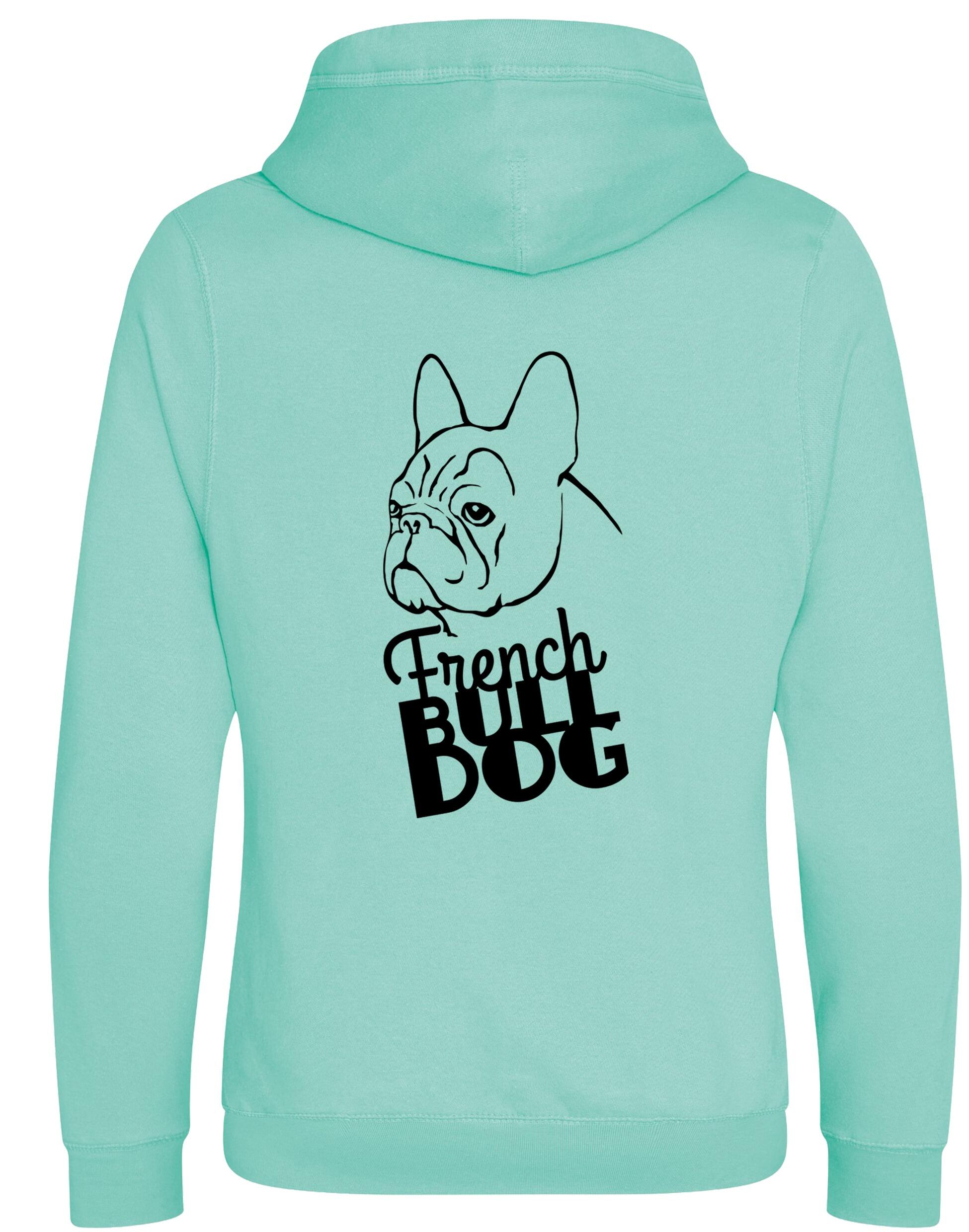 French Bulldog (Head) Unisex Crossneck Pullover Hoodie – A Must-Have for Bulldog Fans