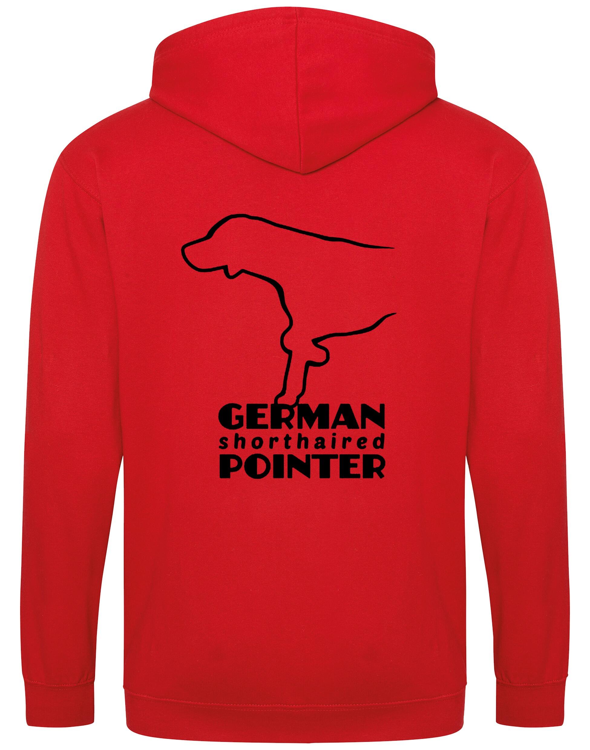 German Shorthaired Pointer Zipped Hoodie – Comfort, Style, and Pointer Pride