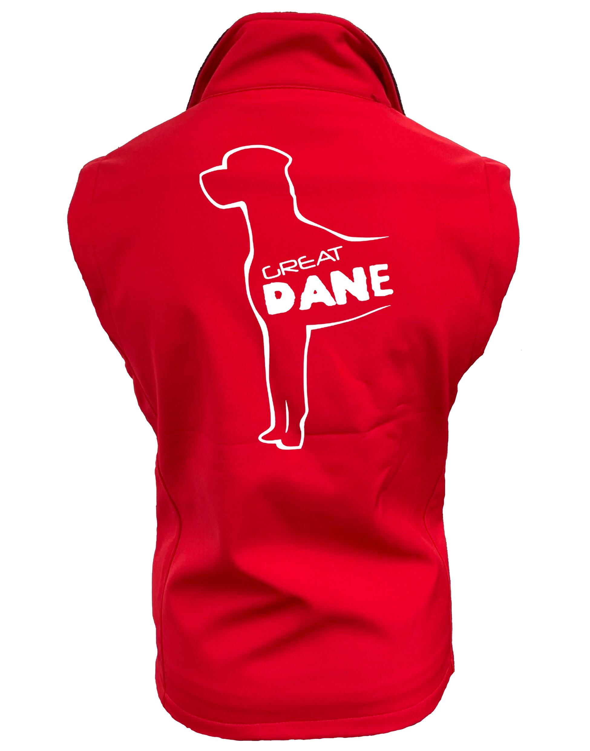 Women’s tailored softshell jacket featuring exclusive Great Dane artwork, crafted from water-resistant fabric with a soft fleece lining for warmth and style.