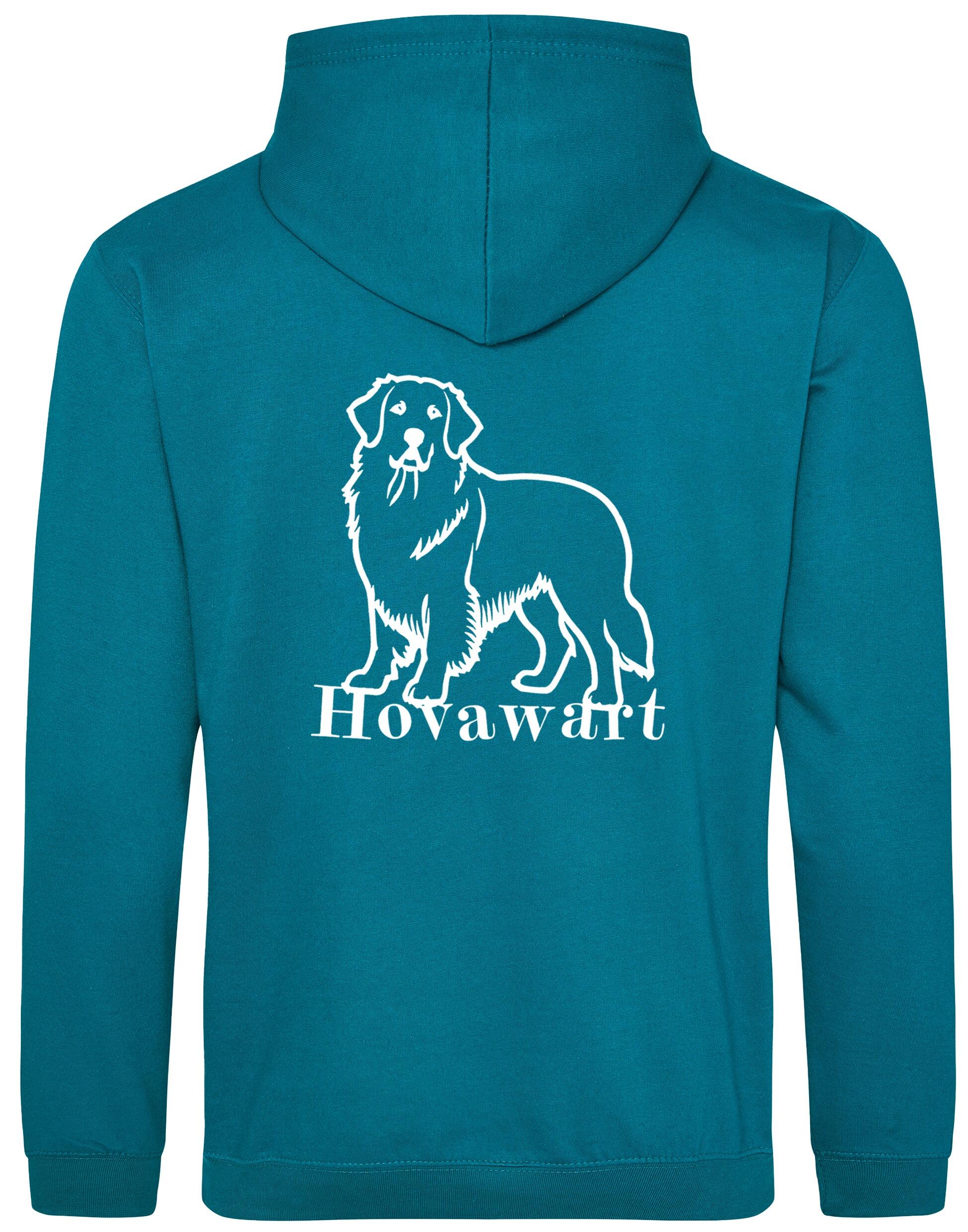Hovawart Design Pullover Hoodie with Exclusive Artwork – Cozy fleece interior and customizable for dog lovers.