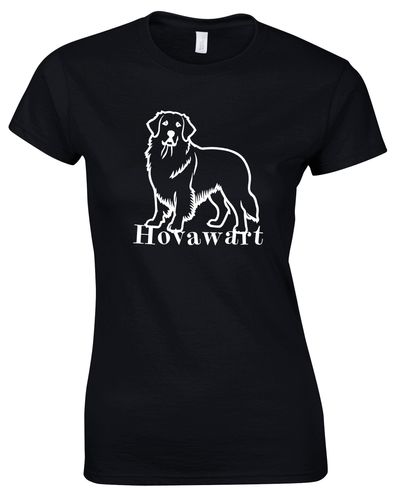 Hovawart Female Roundneck T-shirt – Soft cotton fabric with exclusive breed graphic, perfect for Hovawart enthusiasts.