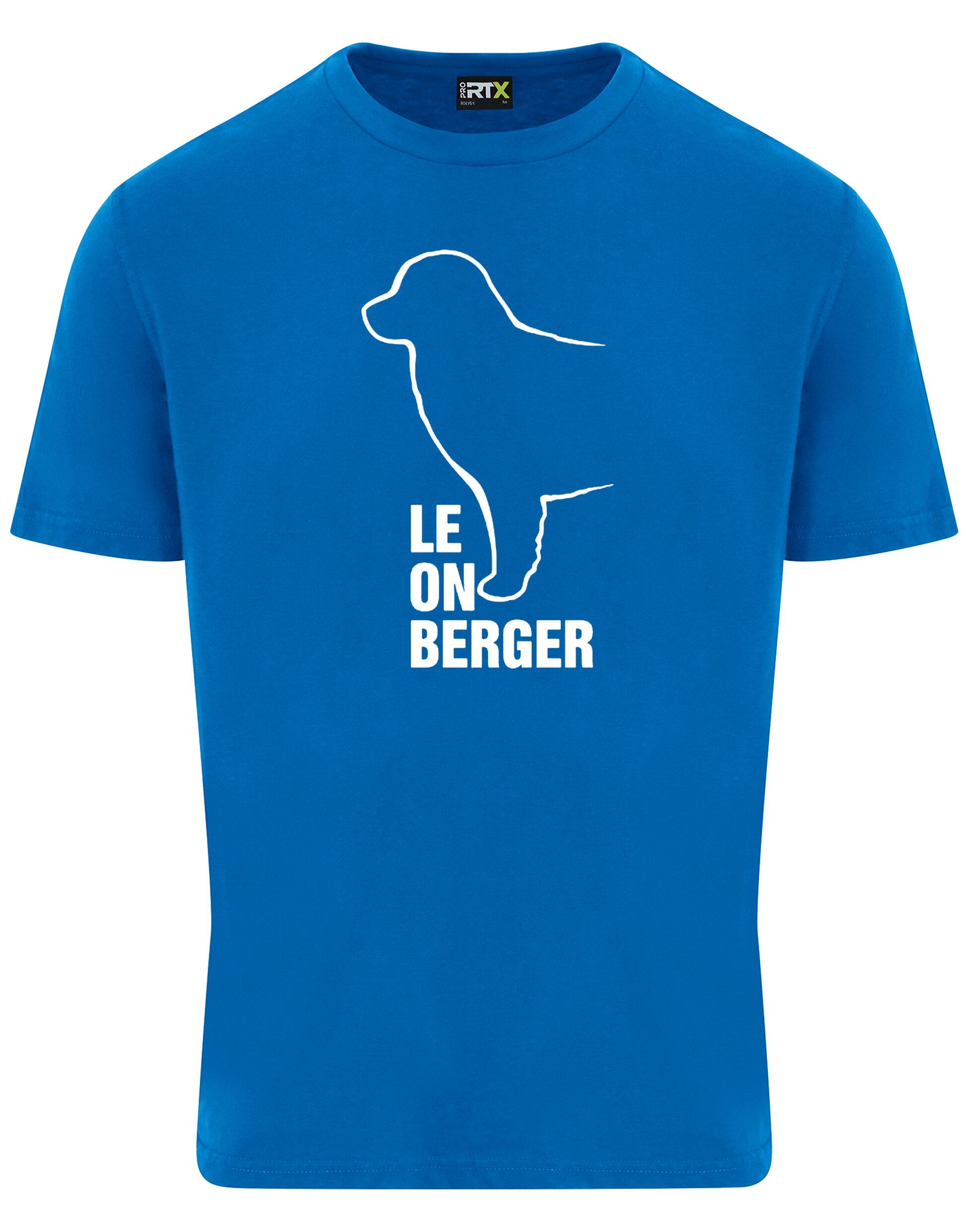 Leonberger Unisex Roundneck T-shirt with exclusive breed design, breathable cotton fabric, and relaxed fit.