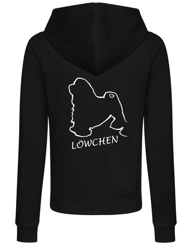 Lowchen Women’s Zipped Hoodie with exclusive breed artwork and practical features.