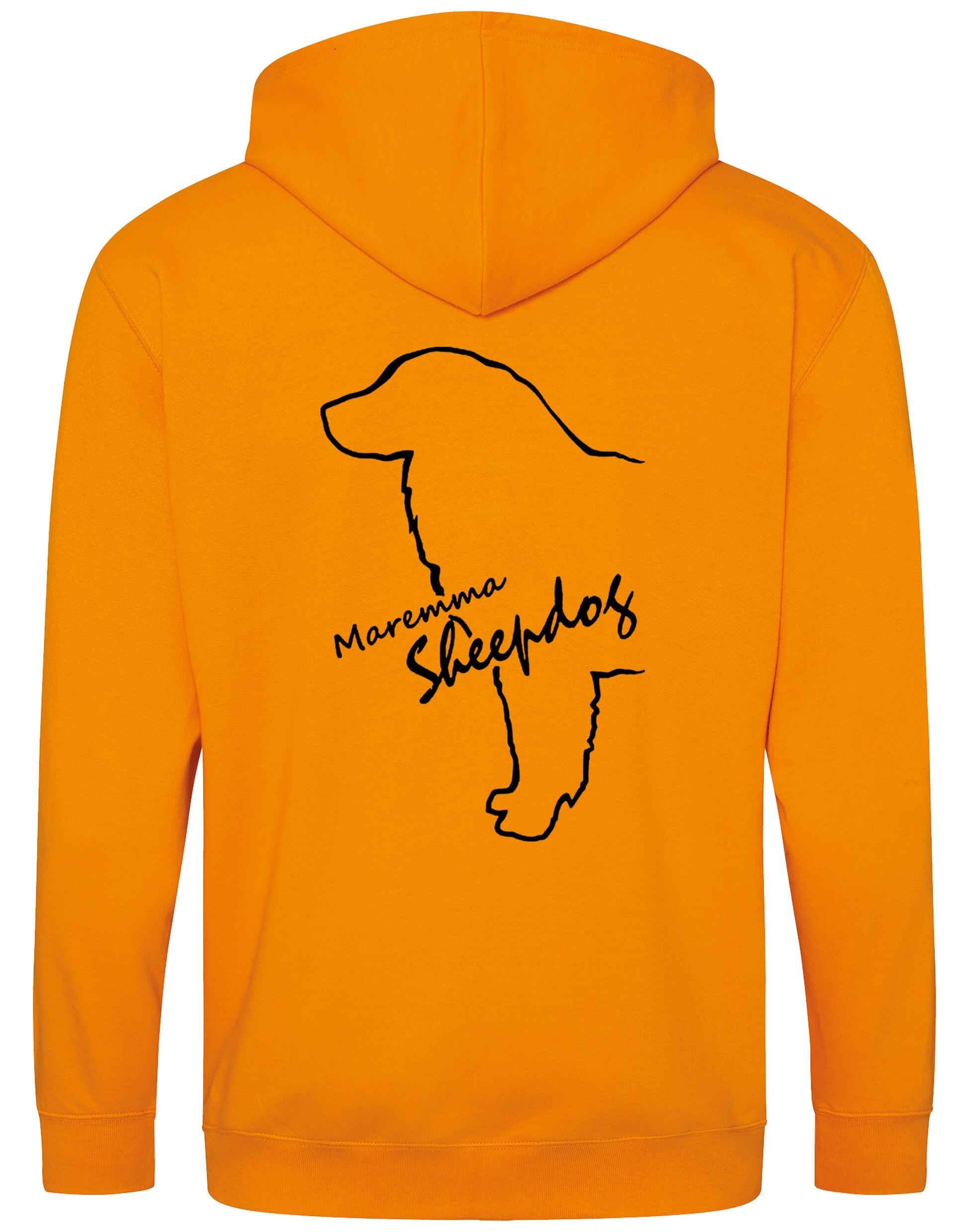 Maremma Sheepdog zipped hoodie with exclusive breed artwork, a warm fleece interior, and personalisation options.
