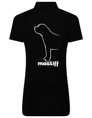 Mastiff Women’s Cotton Polo with exclusive breed artwork, crafted from premium breathable cotton for style and comfort.