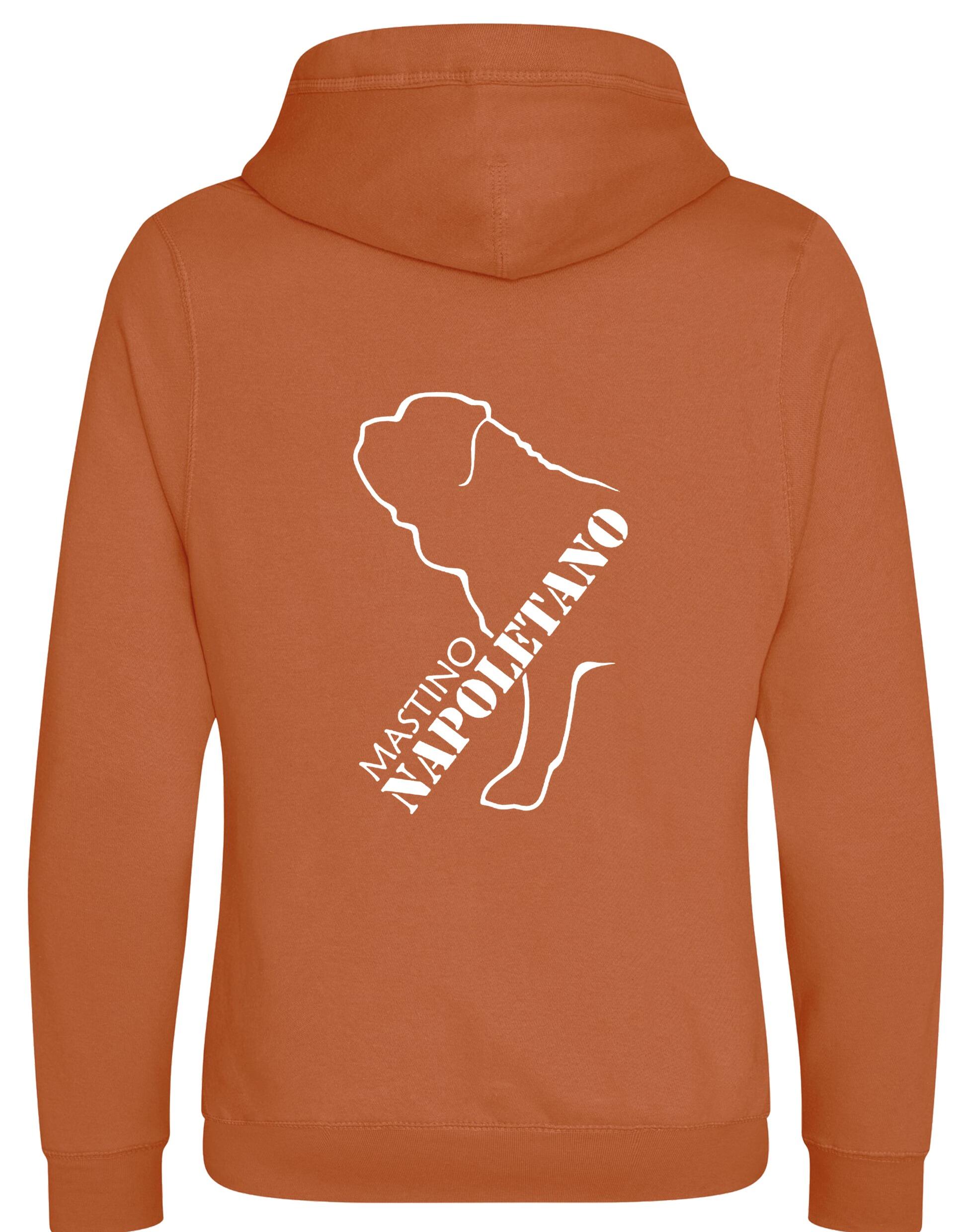 Mastino Napoletano Crossneck Pullover Hoodie with exclusive breed artwork, modern design, and cosy fleece lining for warmth and style.