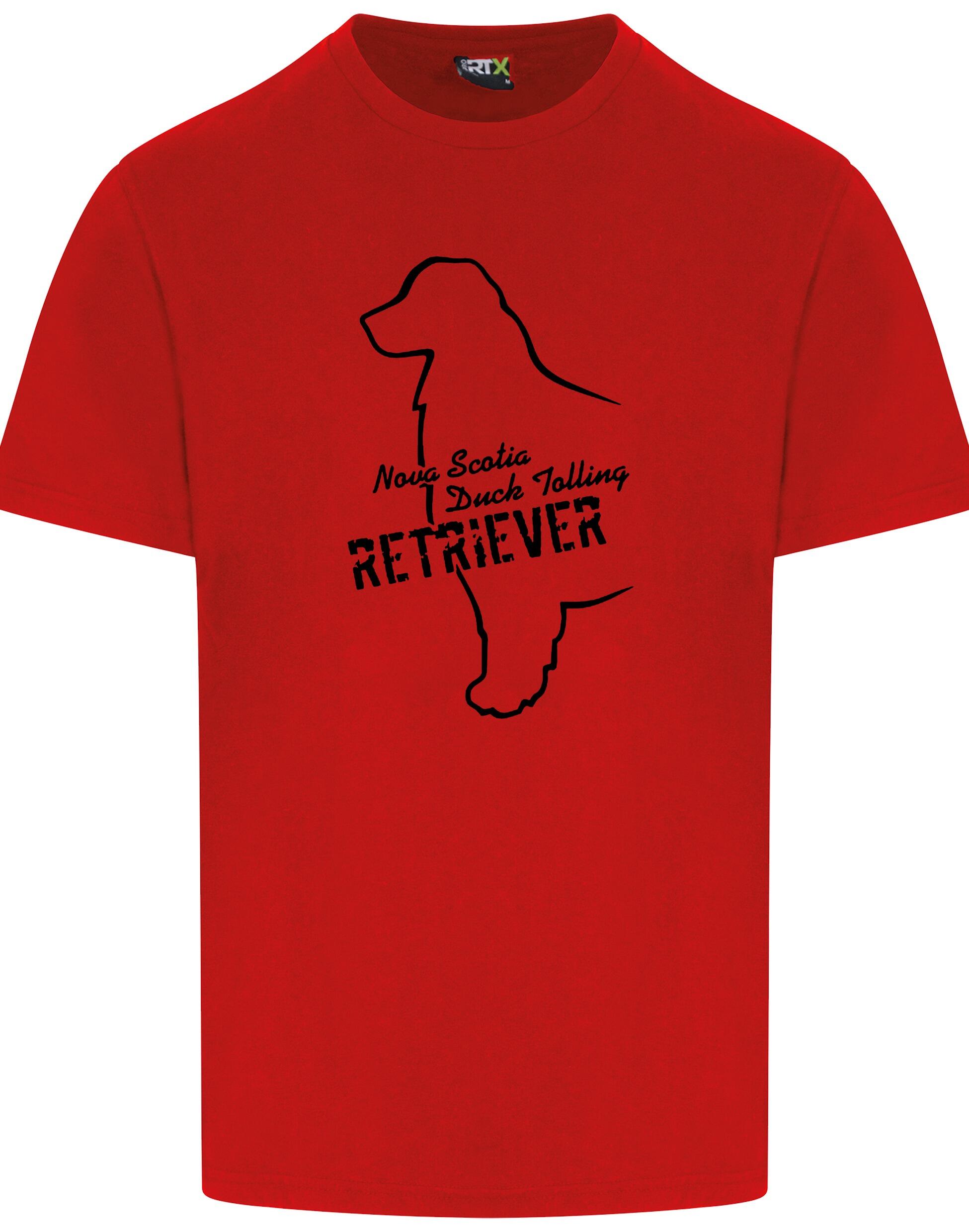 Nova Scotia Duck Tolling Retriever unisex roundneck T-shirt featuring an exclusive breed design on the front. Made from soft, breathable cotton with a relaxed fit, classic round neckline, and lightweight feel for all-day comfort. Perfect for Toller lovers, dog breed enthusiasts, and casual wear.
