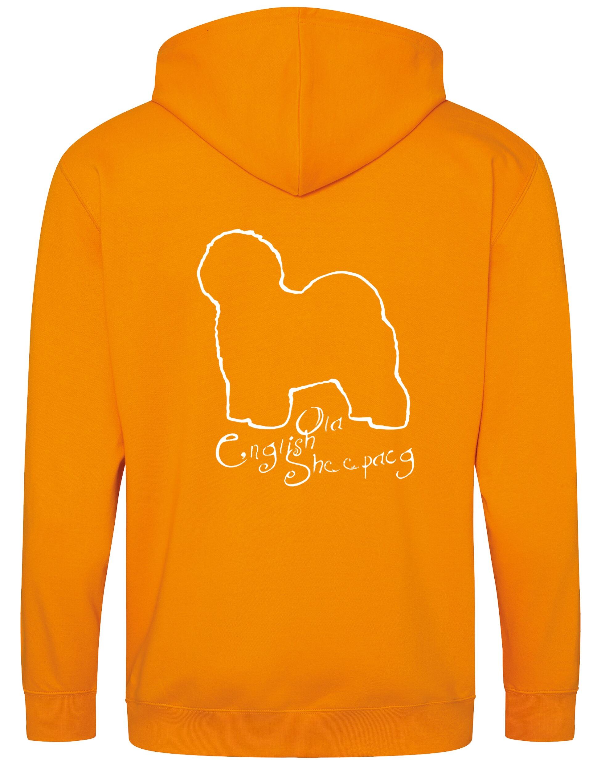 Old English Sheepdog Zipped Hoodie – cozy, fleece-lined, featuring exclusive breed artwork. A stylish and comfortable choice for dog lovers and breed enthusiasts.