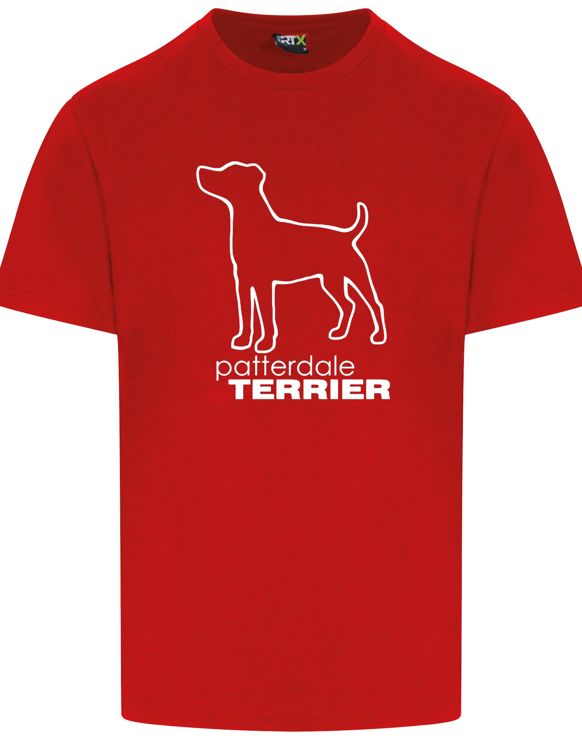 Patterdale Terrier Unisex Roundneck T-Shirt – soft, breathable cotton t-shirt featuring exclusive Patterdale Terrier artwork, a classic round neckline, and a relaxed unisex fit for everyday comfort and breed pride.