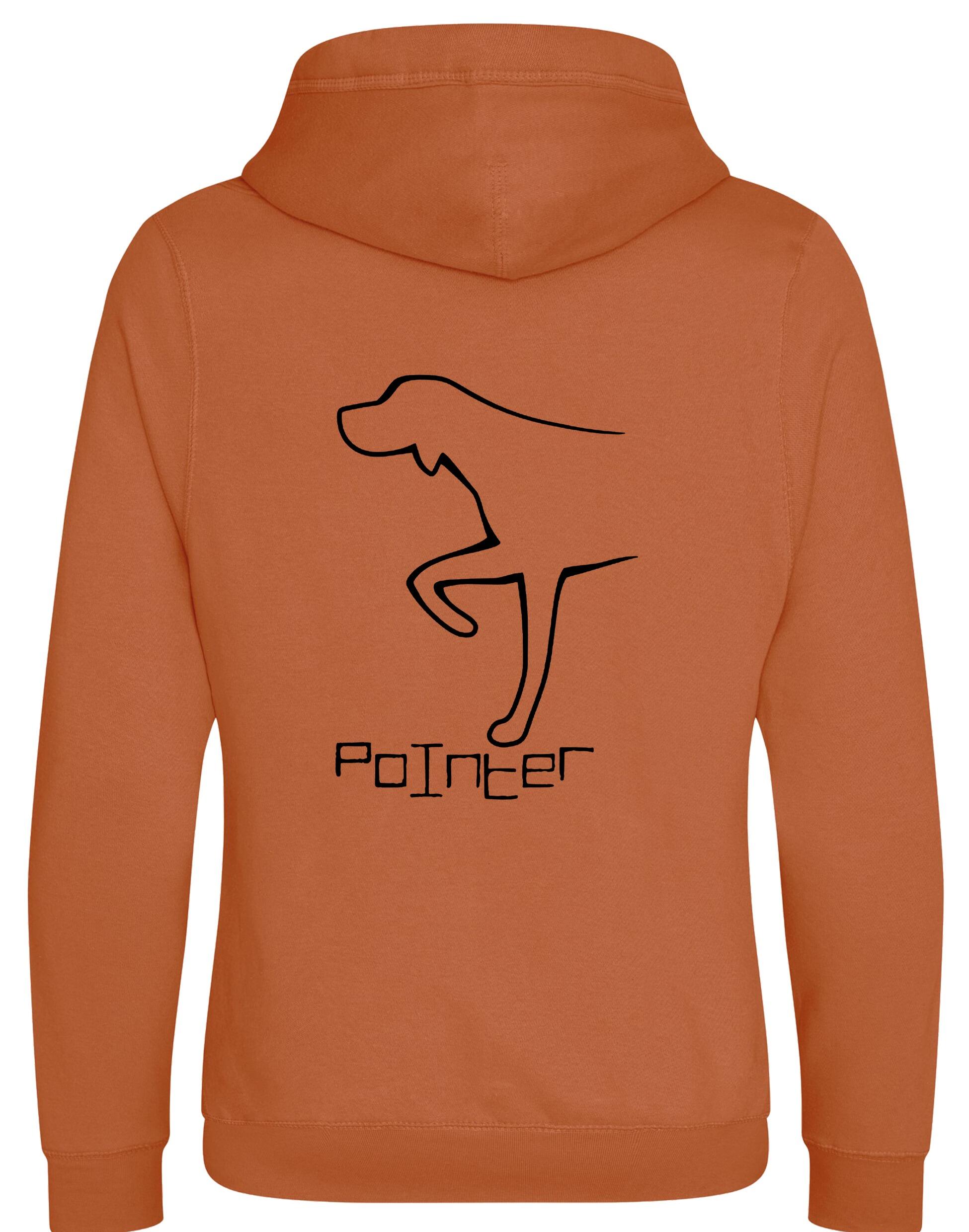 Pointer Crossneck Pullover Hoodie with a stylish Pointer design, featuring a warm brushed fleece lining and spacious kangaroo pocket.