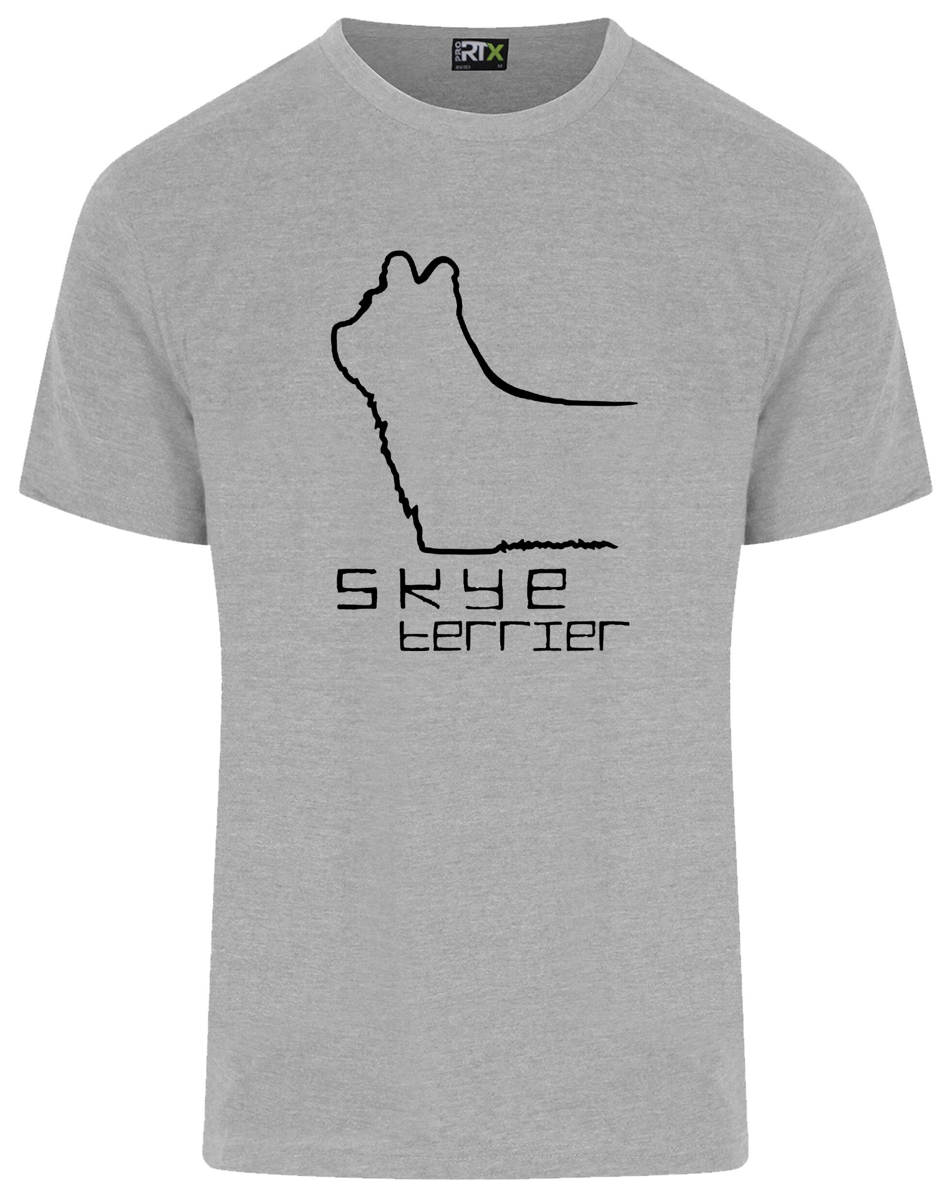 Unisex roundneck T-shirt featuring exclusive Skye Terrier artwork on the front. Made from breathable cotton with a relaxed fit, ideal for dog shows, casual wear, and everyday comfort for Skye Terrier lovers.