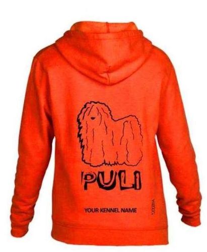 Puli (Hungarian) Dog Breed Hoodies Women's & Men's Full Zipped Heavy Blend Exclusive Dogeria Design