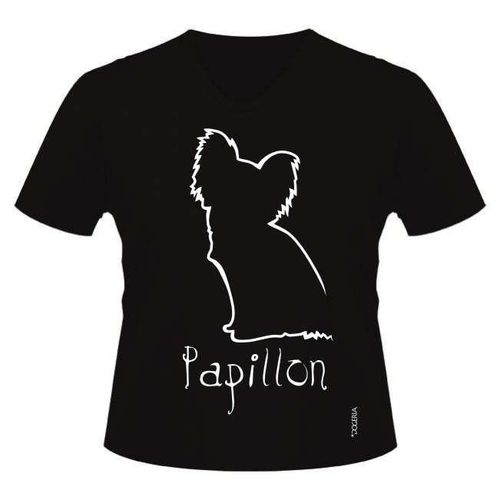 Papillon Dog Breed Women's V Neck T-Shirt Premium Cotton
