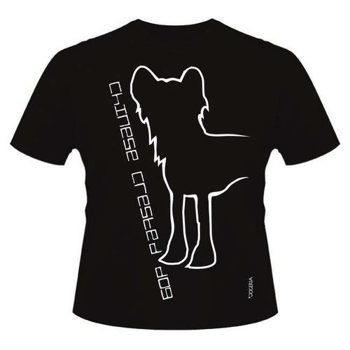 Chinese Crested T-Shirt Roundneck Heavy Cotton