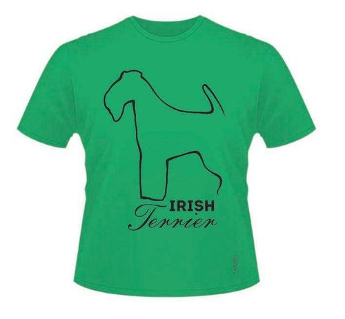 Irish Terrier T-Shirts Roundneck Heavy Cotton