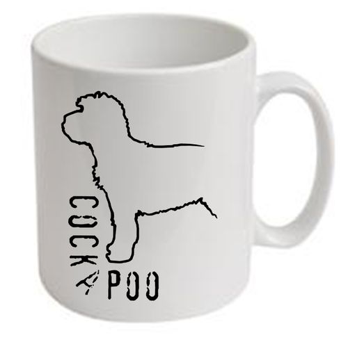 Cockapoo Dog Breed Ceramic Mug Dogeria Design