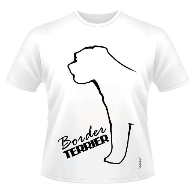Border Terrier T-Shirt Roundneck Heavy Cotton
