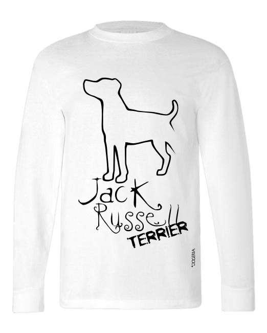 Jack Russell Terrier Terrier T-Shirts Adult Long-Sleeved Cotton