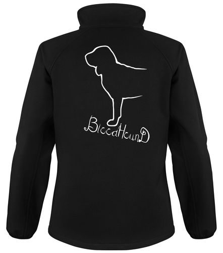 Bloodhound Dog Breed Design Softshell Jacket Full Zipped Women's & Men's Styles