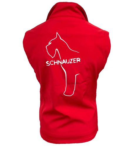 Schnauzer hoodie and jacket featuring detailed breed artwork with options to personalise with name or club logo