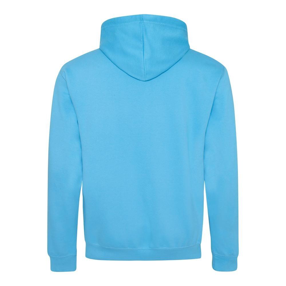 Contrast Plain Pullover Hoodie Hawaiian Blue/Oxford Navy