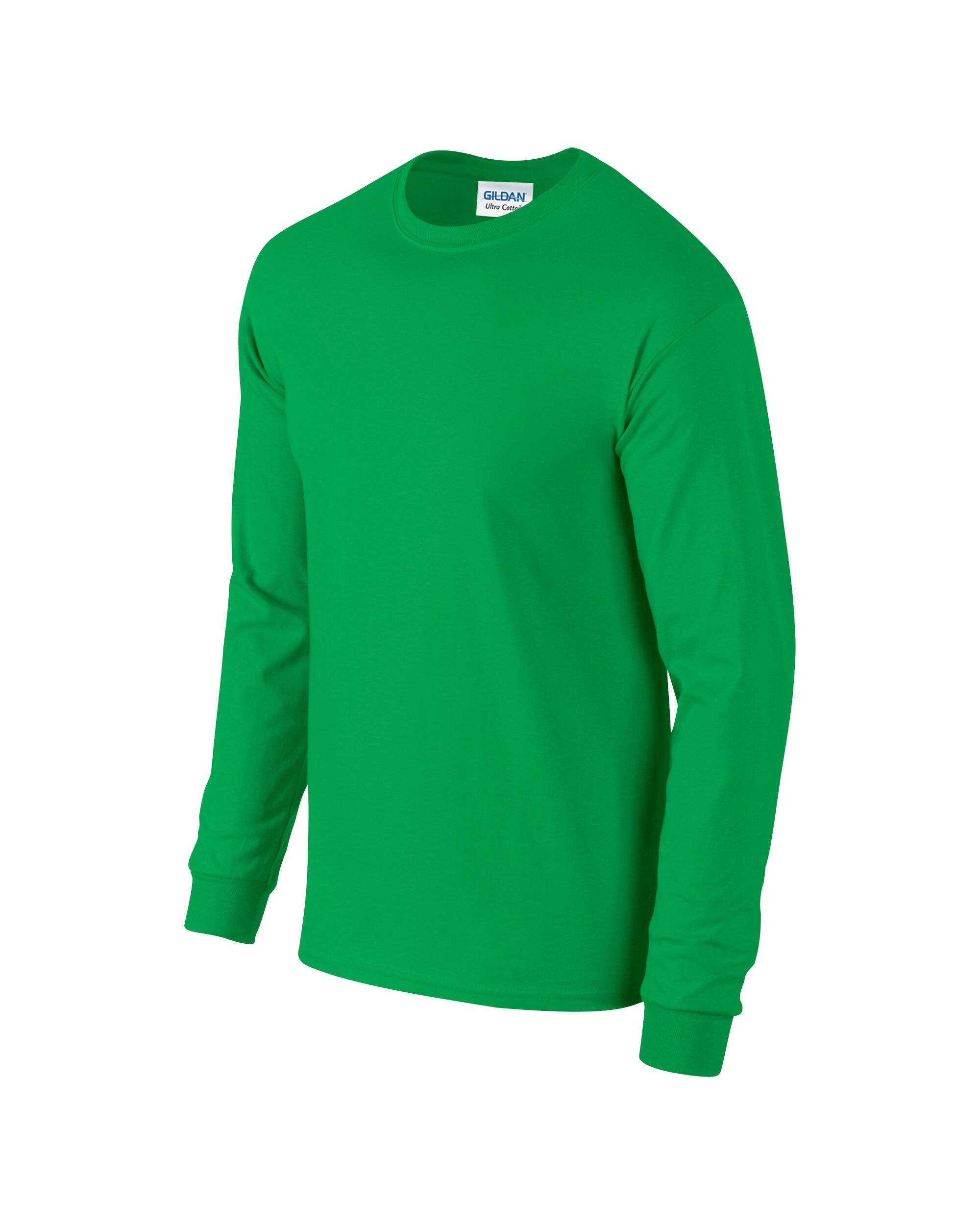 Ultra Cotton Long Sleeve Unisex T-Shirt Irish Green