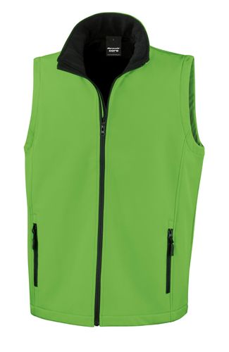 Unisex Softshell Gilet Vivid Green-Black