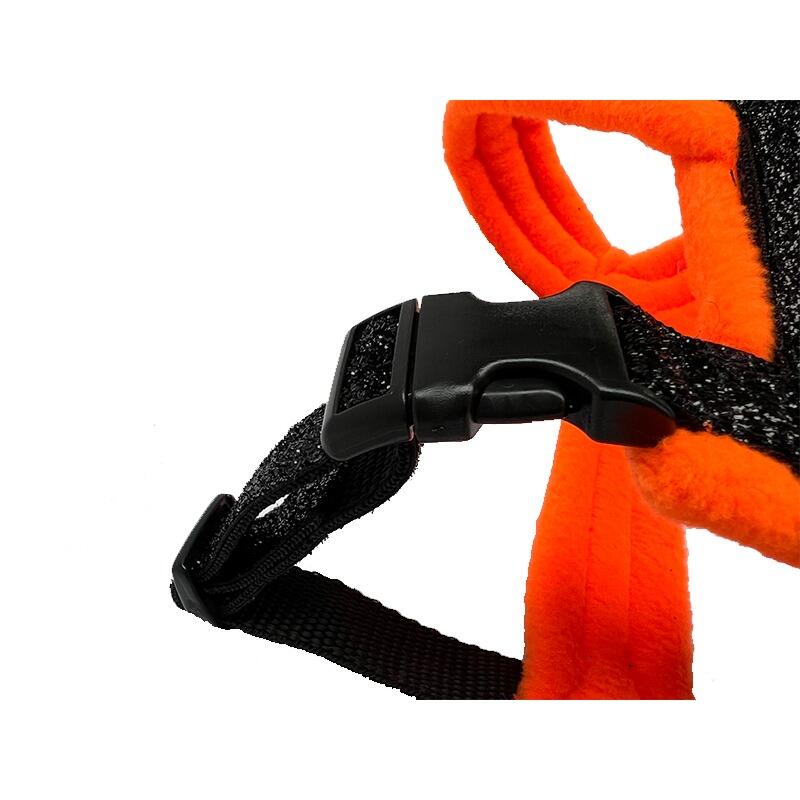 Orange Sparkly Fleece Harness