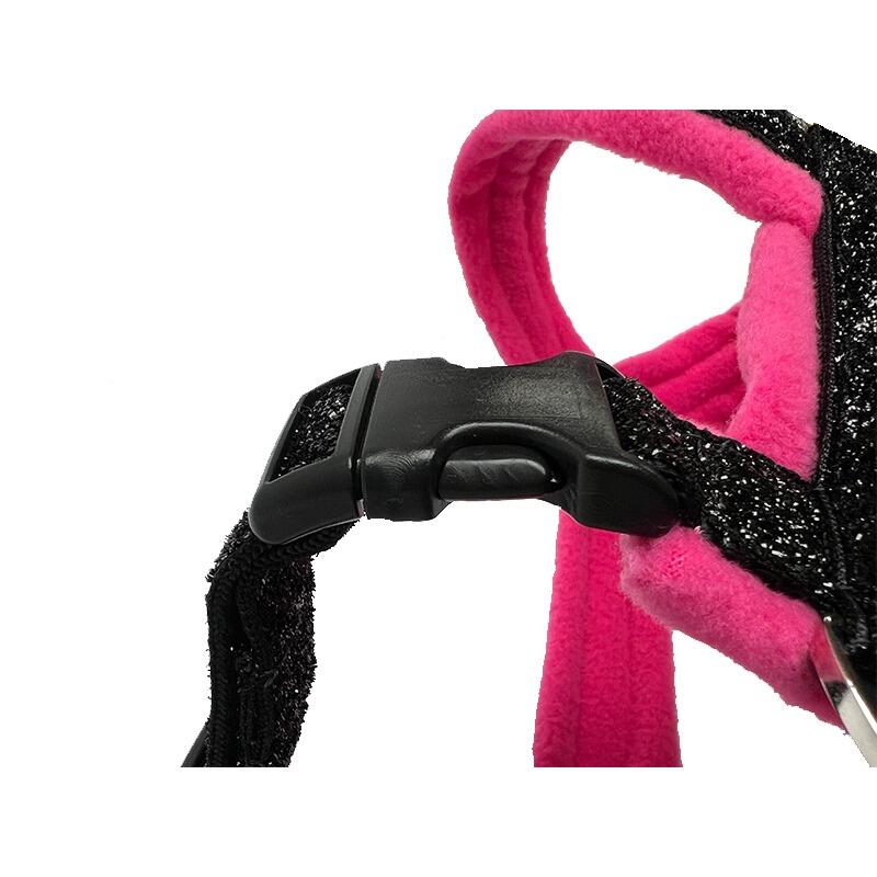 Pink Sparkly Fleece Harness