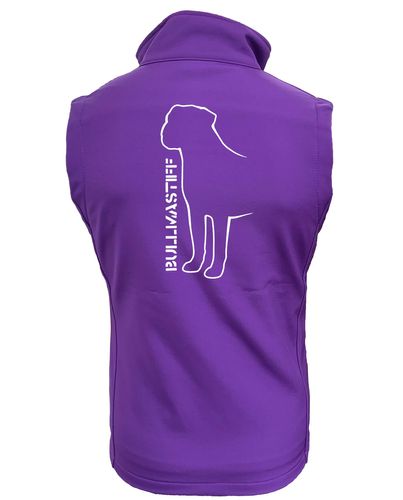 Female Bullmastiff (Standing) Softshell Purple (White)