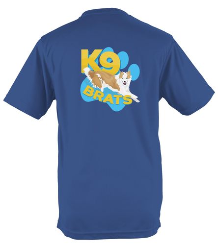 K9 Brats Unisex Cool Tee Royal Blue