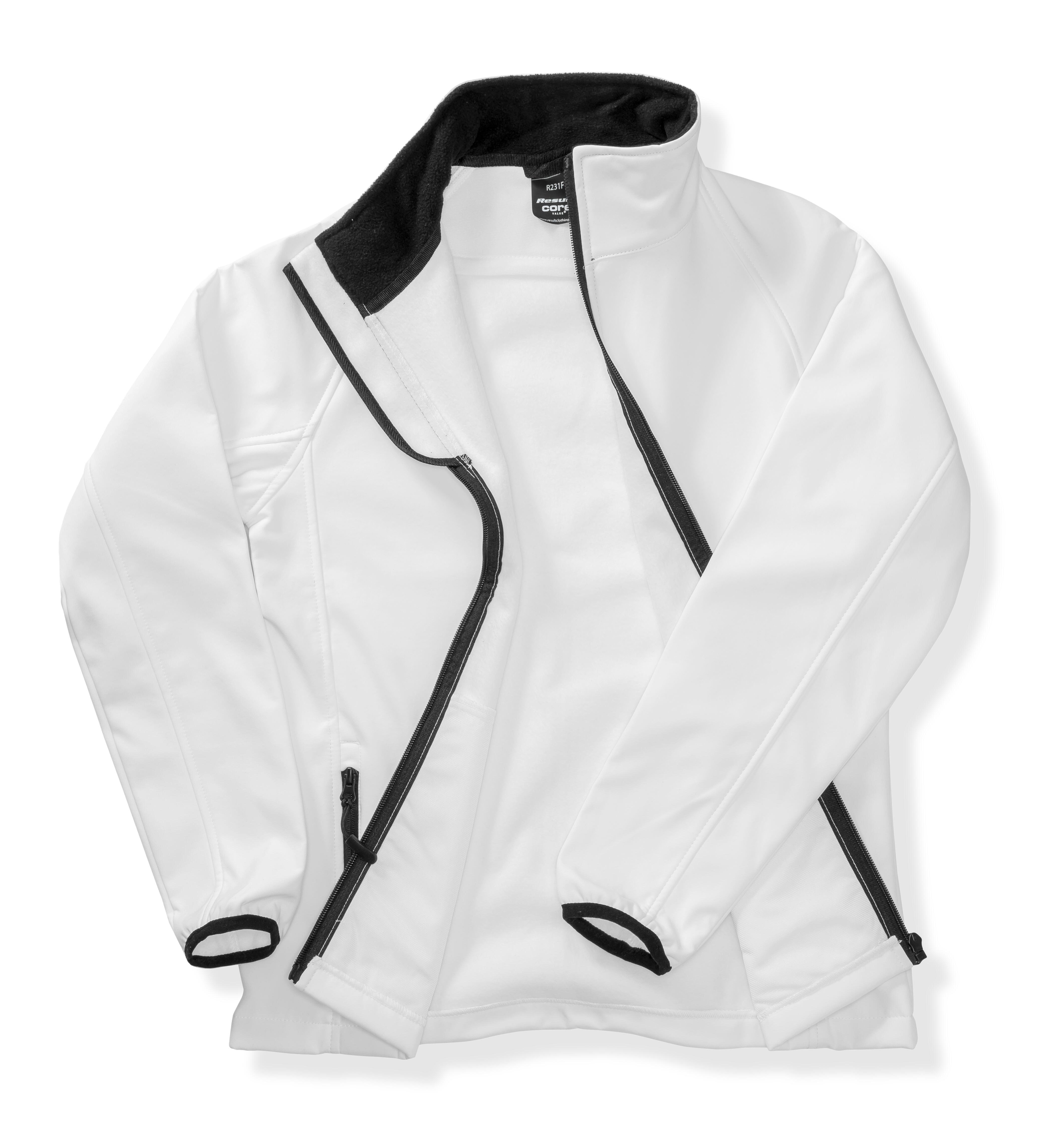 The Barking Tricksters Unisex Softshell Jacket White