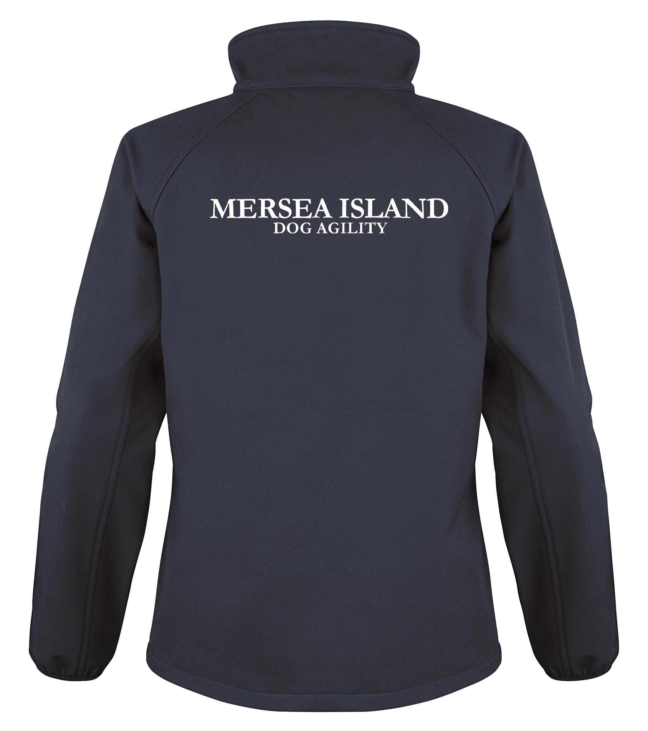Mersea Island Dog Agility Female Softshell Jacket Sapphire Blue