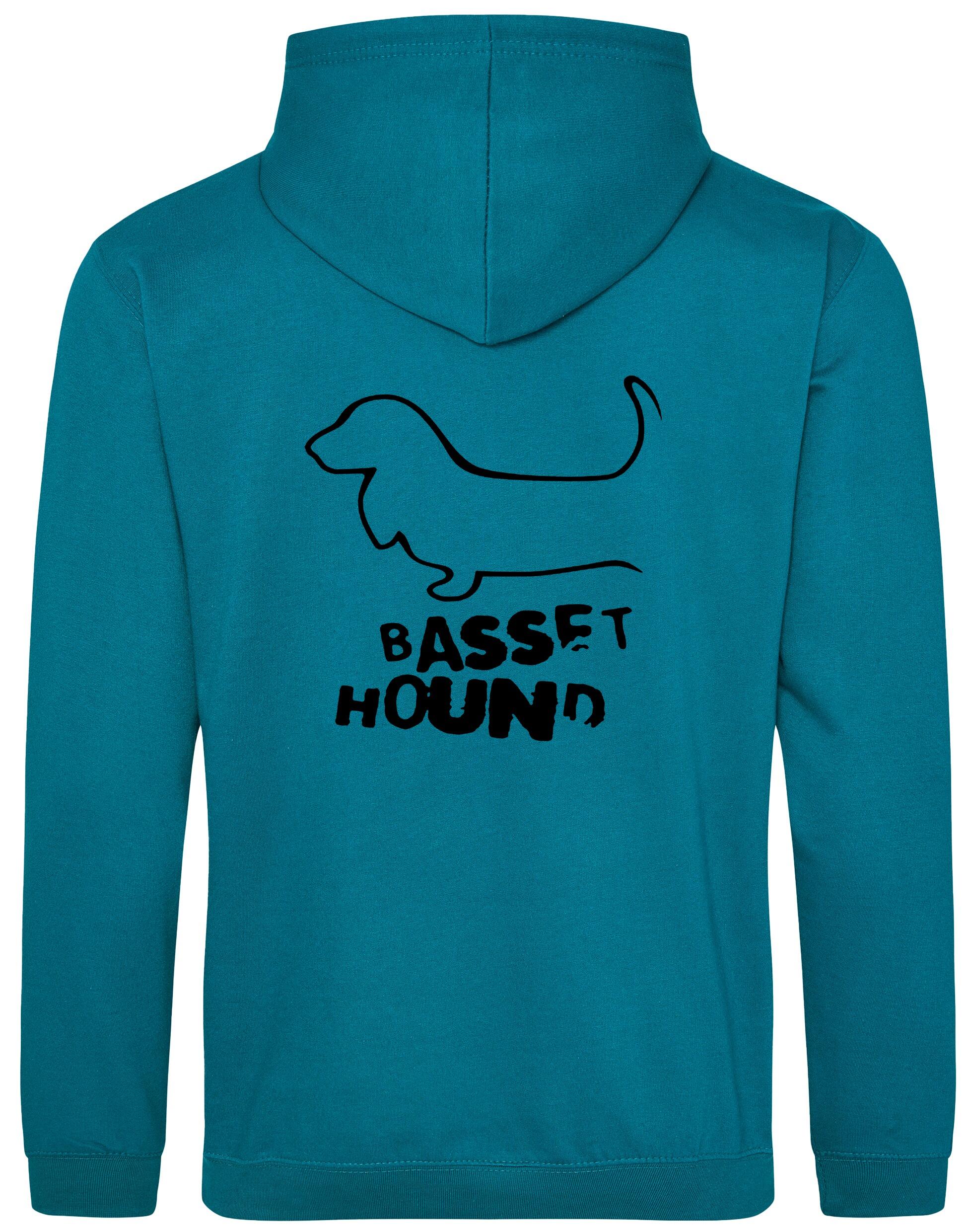 Basset Hound Dog Breed Design Pullover Hoodie – Style and Comfort for Dog Lovers